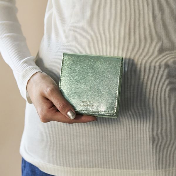 MUZICA VITA/インド山羊革2つ折り　ラメ財布